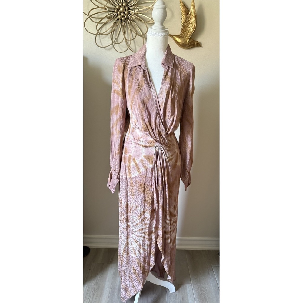 YFB Young Fabulous & Broke Siren Dress Small Tie Dye Midi Boho